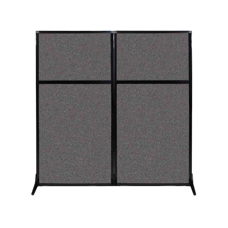 Versare Work Station Screen 66" x 70" Charcoal Gray Fabric 1841207